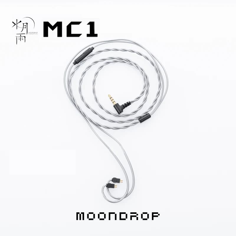 كابل ترقية MOONDROP MC1، ميكروفون 3.5mm مع كابل متعدد الأغراض 0.78mm-2pin