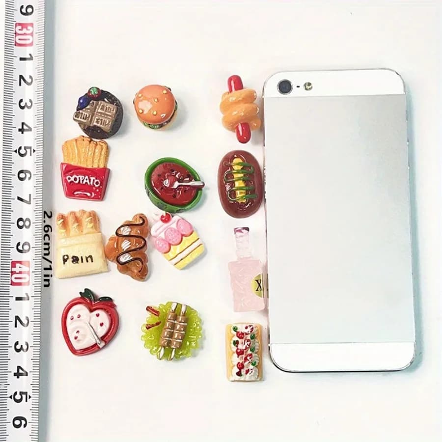 ألعاب طعام مصغرة، دمى طعام من الراتينج، ألعاب تظاهرية للمطبخ - 4