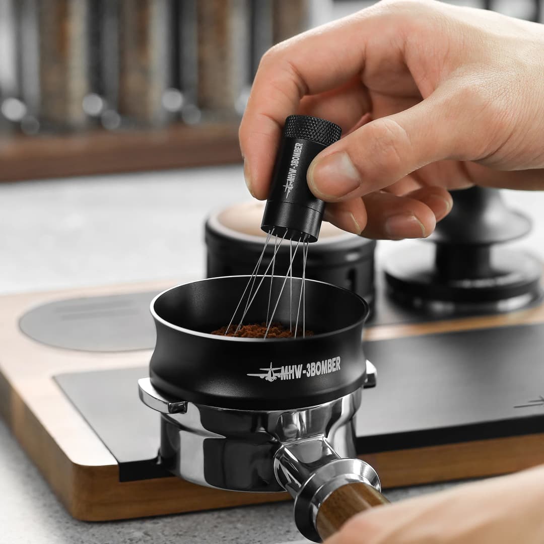 MHW-3BOMBER 58mm Magnetic Coffee Dosing Funnel Compatible with 58MM Portafilter Espresso Dosing Ring Home Barista Accessories - 6