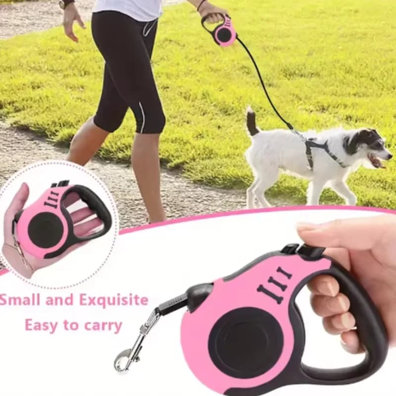 3M 5M Dog Leash for Small Dogs Cat Automatic Retractable Durable Nylon Lead Puppy Outdoor Travel Walking Hiking Traction Rope - 6