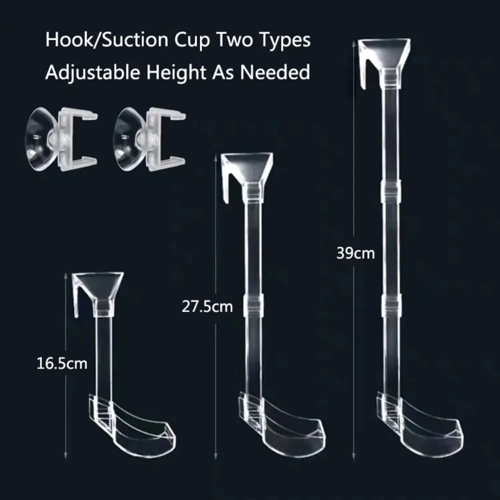 New Transparent Aquarium Fish Tank Feeder Tube Acrylic Fixed Point Fish Tank Food Dispenser with Suction Cup Durable Feeder Bowl - 5