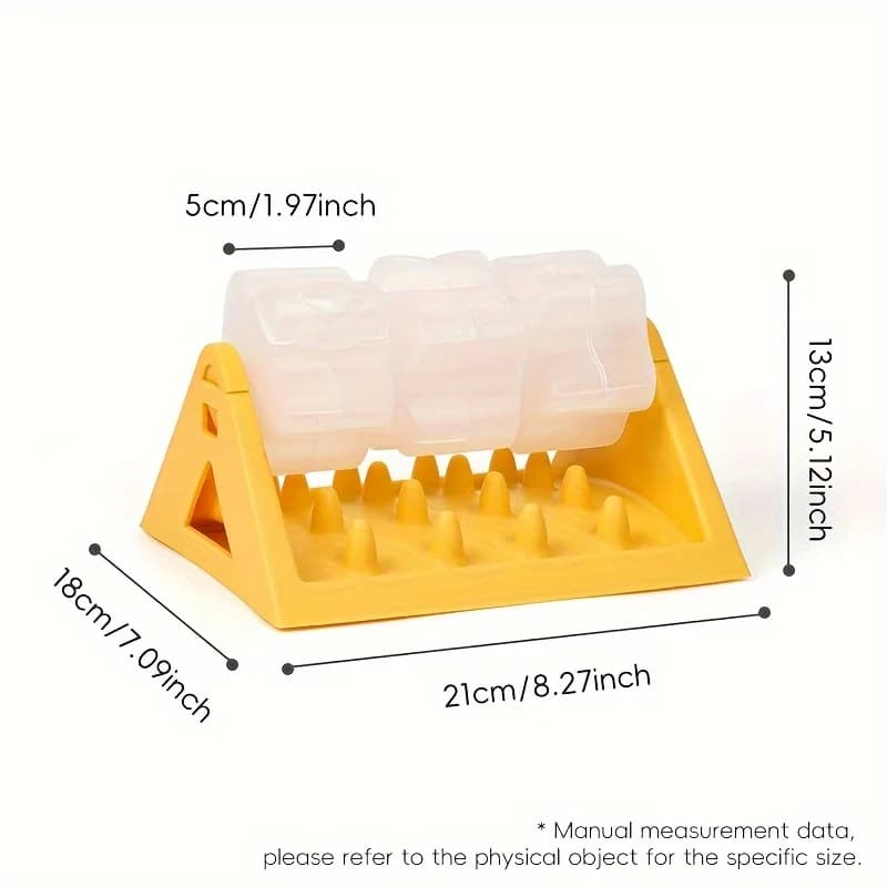 لعبة توزيع طعام الكلاب التفاعلية - مغذية ألغاز بتصميم مقاوم للتسرب، تصميم تغذية بطيئة ومادة PP متينة للكلاب - 6