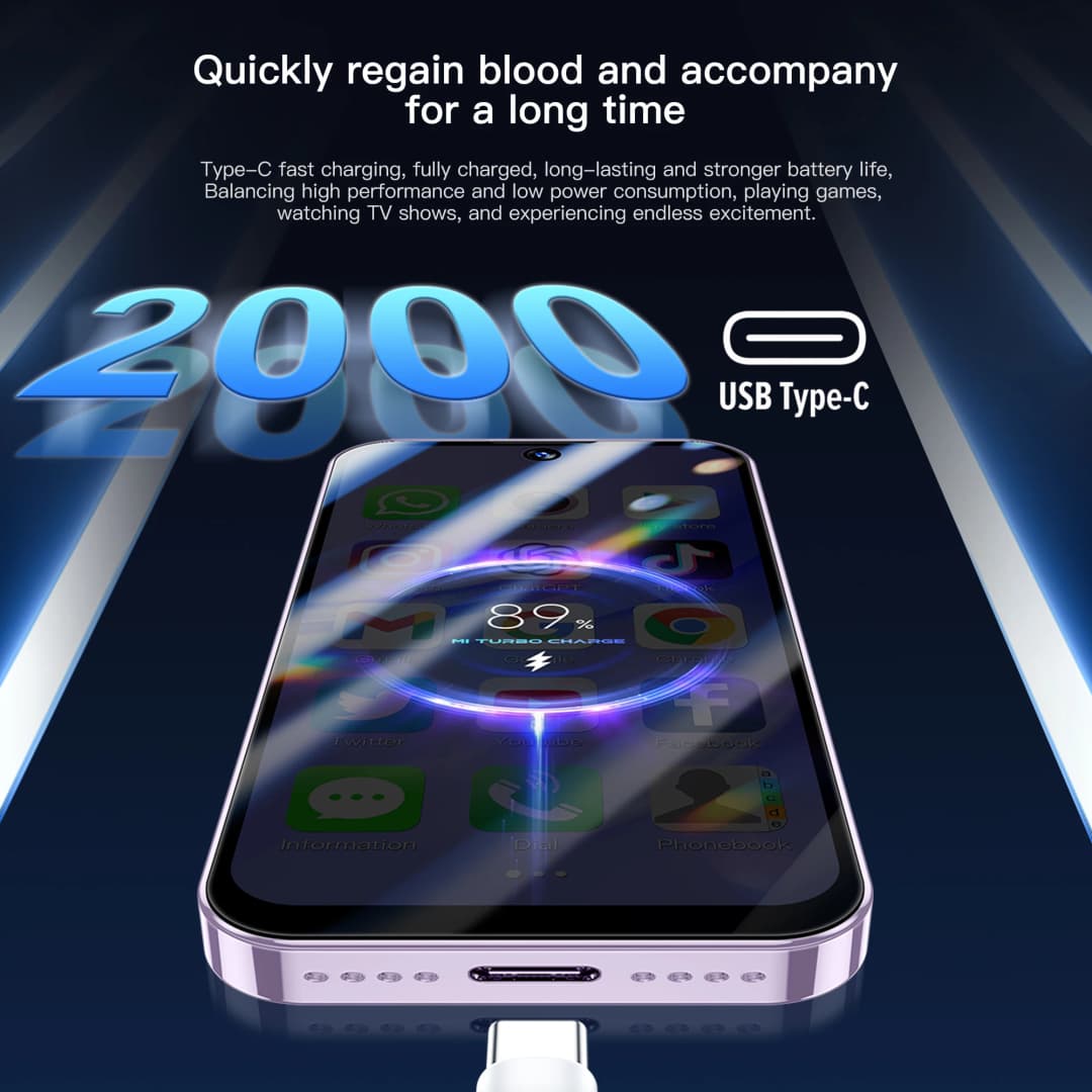 هاتف ذكي صغير رسمي SERVO 3G/4G بنظام أندرويد، ذاكرة وصول عشوائي 2/6 جيجابايت، ذاكرة قراءة فقط 16/128 جيجابايت، متجر Play، نقطة اتصال WiFi، شاشة 3.88 بوصة، بطاقتي SIM - 2