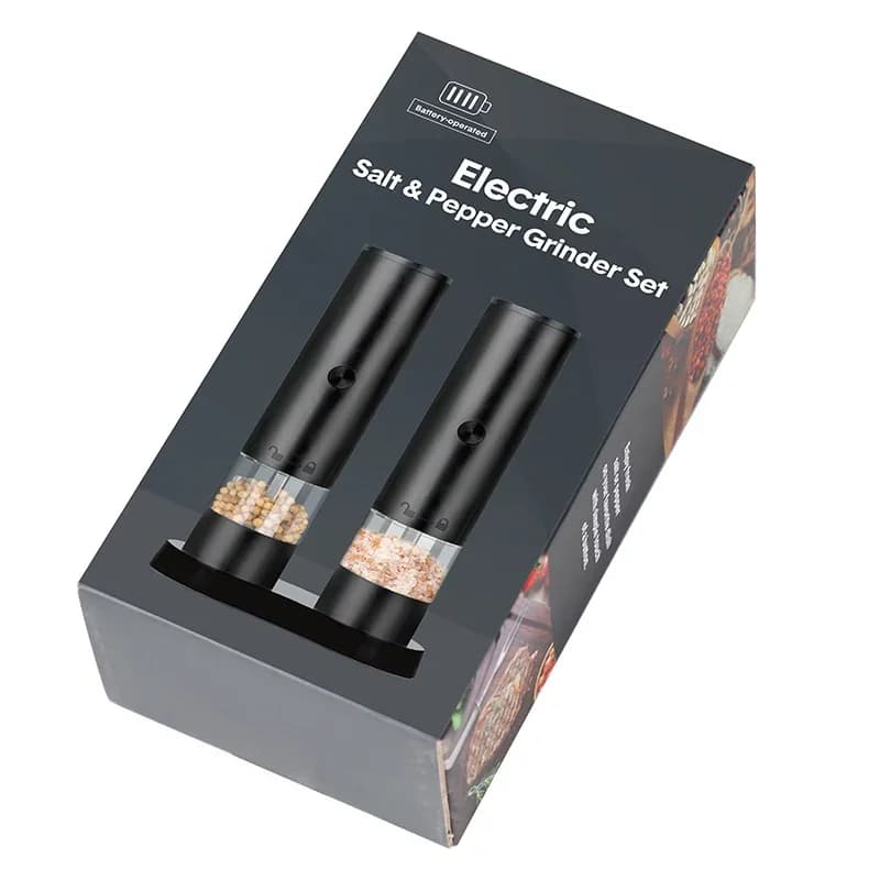 مطحنة كهربائية لإعادة شحن الملح والفلفل عبر USB قابلة للتعديل سعة كبيرة مطحنة توابل أوتوماتيكية أداة طهي للمطبخ - 3