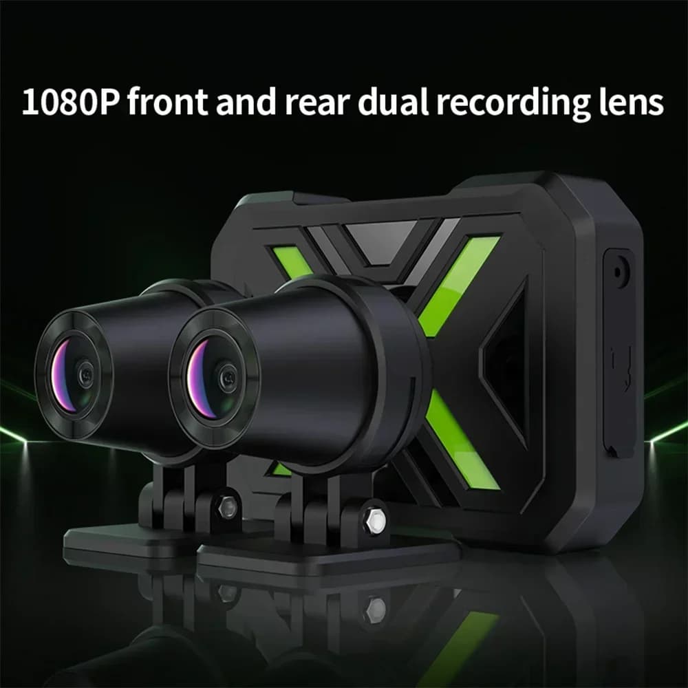 JIUYIN Motorcycle Dual 720p/1080P/2K DVR Waterproof Action Camera Recorder Front&Rearview Motorcycle Dash Cam WiFi Smart Connect - 3