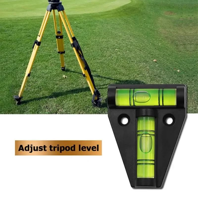 RV Triangle Level Measuring Kit for Caravan Camper T-Type Spirit Level Plastic Measuring Vertical and Horizontal Adjuster Scope - 2