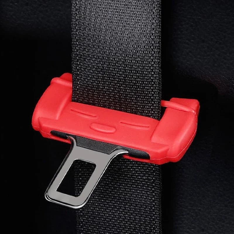 Universal Car Safety Belt Buckle Protector Silicon Anti-Scratch Belt Buckle Clip Interior Button Case  Cover Car Stuff - 3