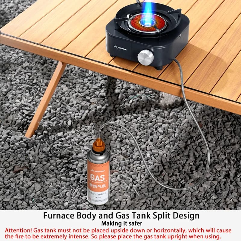 BISINNA 4000W High-power Infrared Stove Portable Lightweight Gas Burner Split Type Stove Outdoor Camping Supplies Picnic Hiking - 3