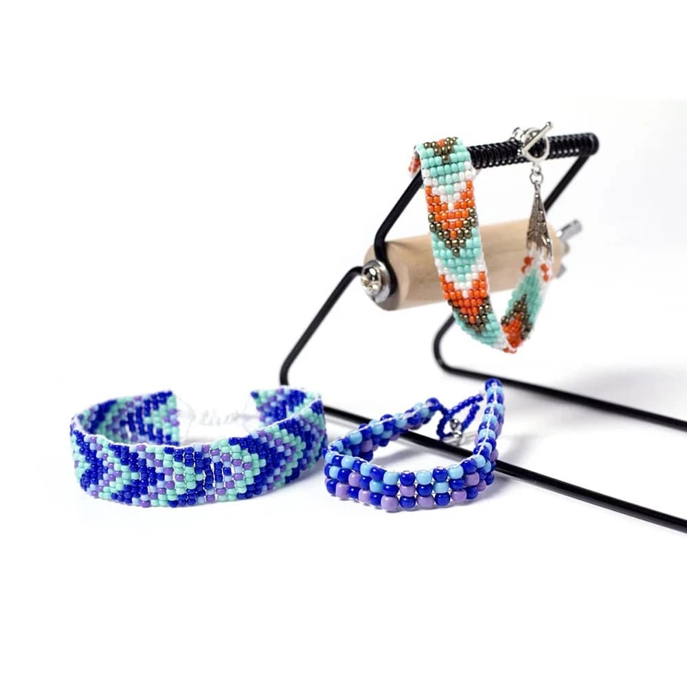 مجموعة نول حبة معدنية إبداعية ، نول مطرز بالخرز للمجوهرات ، آلة حياكة ذاتية الصنع ، أداة حياكة الخرز اليدوية - 3