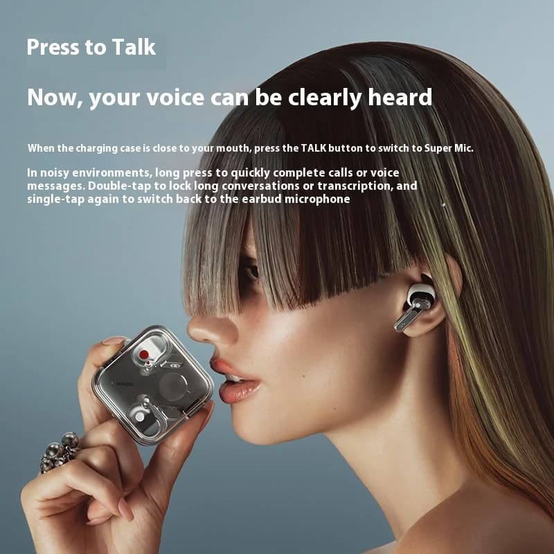 سماعات أذن NOTHING Ear (3) جديدة بلوتوث لاسلكية خفيفة الوزن قاعدة معدنية مخصصة تقليل ضوضاء 45dB سماعة رأس Hifi ستيريو هدية - 3