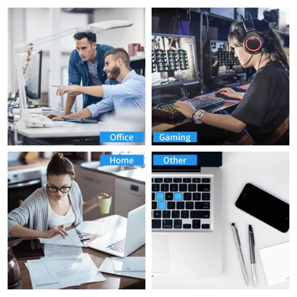 لوحة ماوس أنيمي للاعبين، حصيرة قطع، لوحة ماوس بيضاء على أسود، ملحقات الكمبيوتر، مناسبة للكمبيوتر المحمول والألعاب - 6