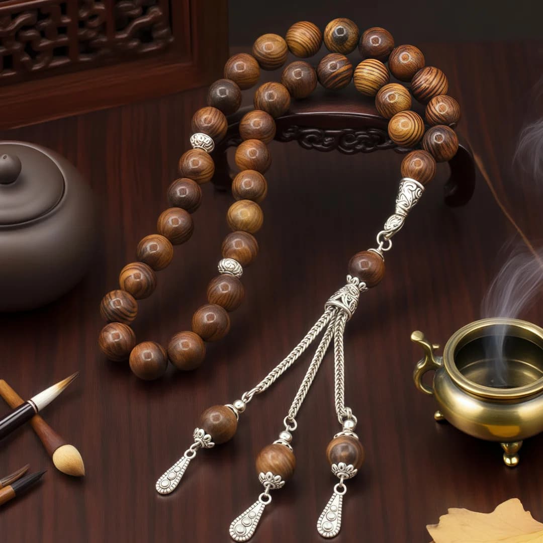 10mm 33 Prayer Beads Bracelet Islamic Muslim Prayer Meditation Sandalwood Dalbergia odorifera Prayer Beads For Women Men