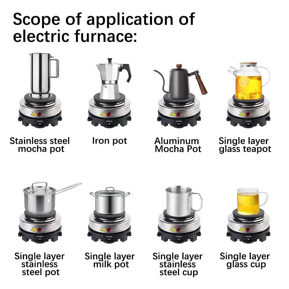 الحليب المياه القهوة فرن التدفئة متعددة الوظائف سخان كهربائي صغير موقد طباخ ساخن لوحة 500 واط 220 فولت أجهزة المطبخ الاتحاد الأوروبي التوصيل - 6
