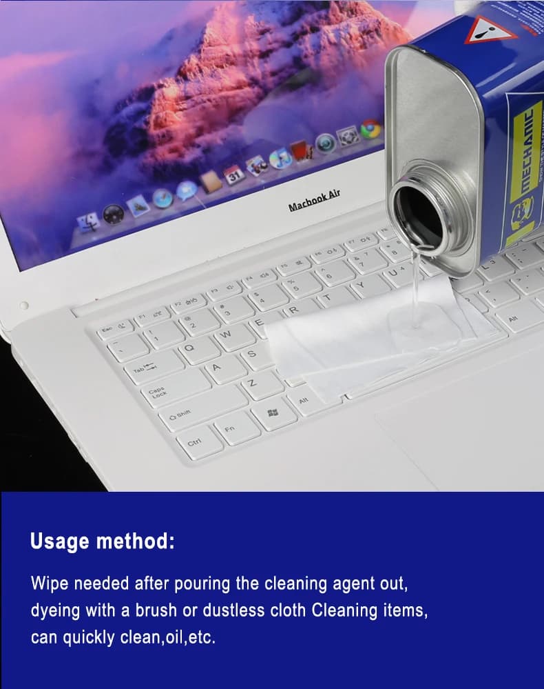 MECHANIC 950 750g Soldering Flux Clean Liquid ,Phone PCB Board Repair Degreasing Oil Cleaning Agent Soldering Stain Remover - 4