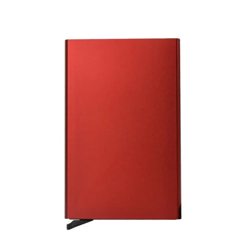 Rfid Smart Wallet Card Holder Metal Thin Slim Men Women Wallets Pop Up Minimalist Id Card Case Small Black Purse Wallets for Men - 6