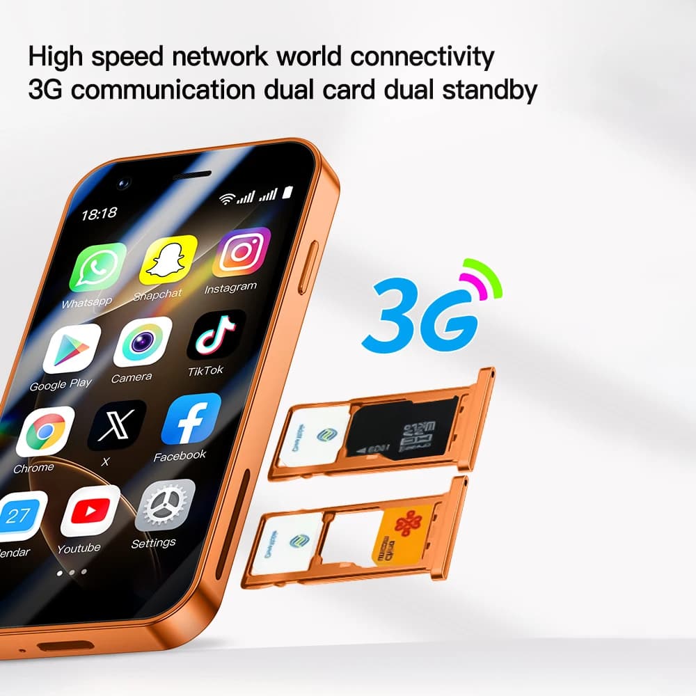 هاتف ذكي SOYES A17 Mini أندرويد 8.1 شاشة 3.0 بوصة ذاكرة وصول عشوائي 2 جيجابايت ذاكرة داخلية 16 جيجابايت شريحتين انتظار متجر Play 3G هاتف صغير - 6