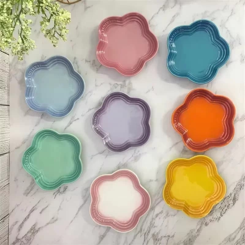 5.5'' Cat Feeding Flower Shaped Ceramic Disc Extra Wide Raised Cats Food Bowl  Anti-vomiting Cat Feeder Pet Delicate Tableware - 6