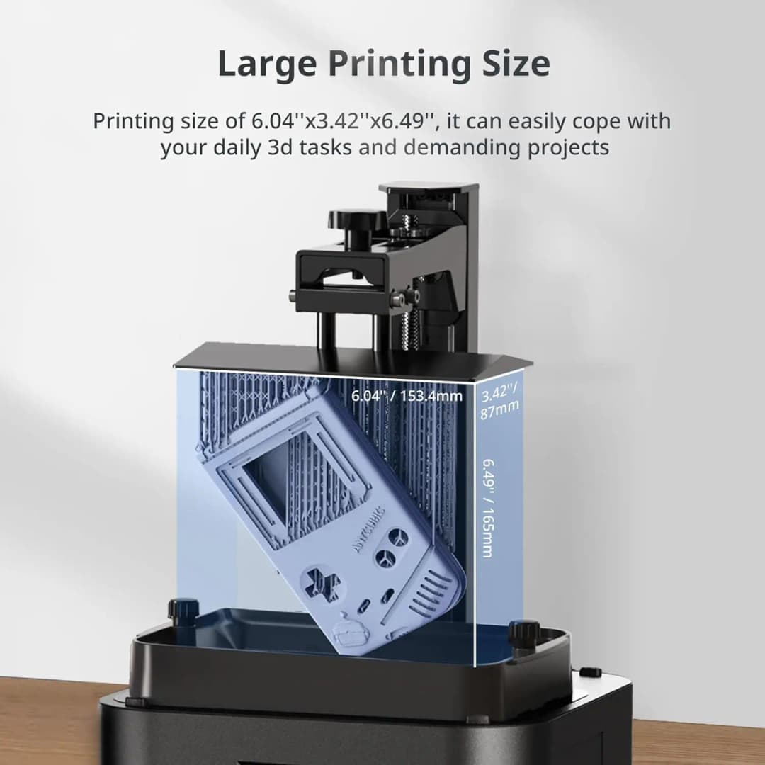 طابعة ثلاثية الأبعاد ANYCUBIC Photon Mono 4 بشاشة LCD راتينج 7 بوصة، دقة 10K، حجم طباعة 153.4*87*165 مم، مناسبة لألعاب الأطفال والنماذج اليدوية - 4