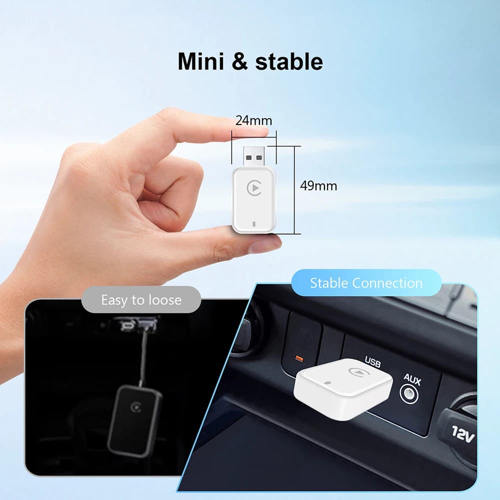 محول Android Auto لاسلكي جديد 2025، من سلكي إلى لاسلكي Carplay، صندوق ذكي USB، تشغيل فوري، ترقية عبر الإنترنت، اتصال WiFi تلقائي - 5