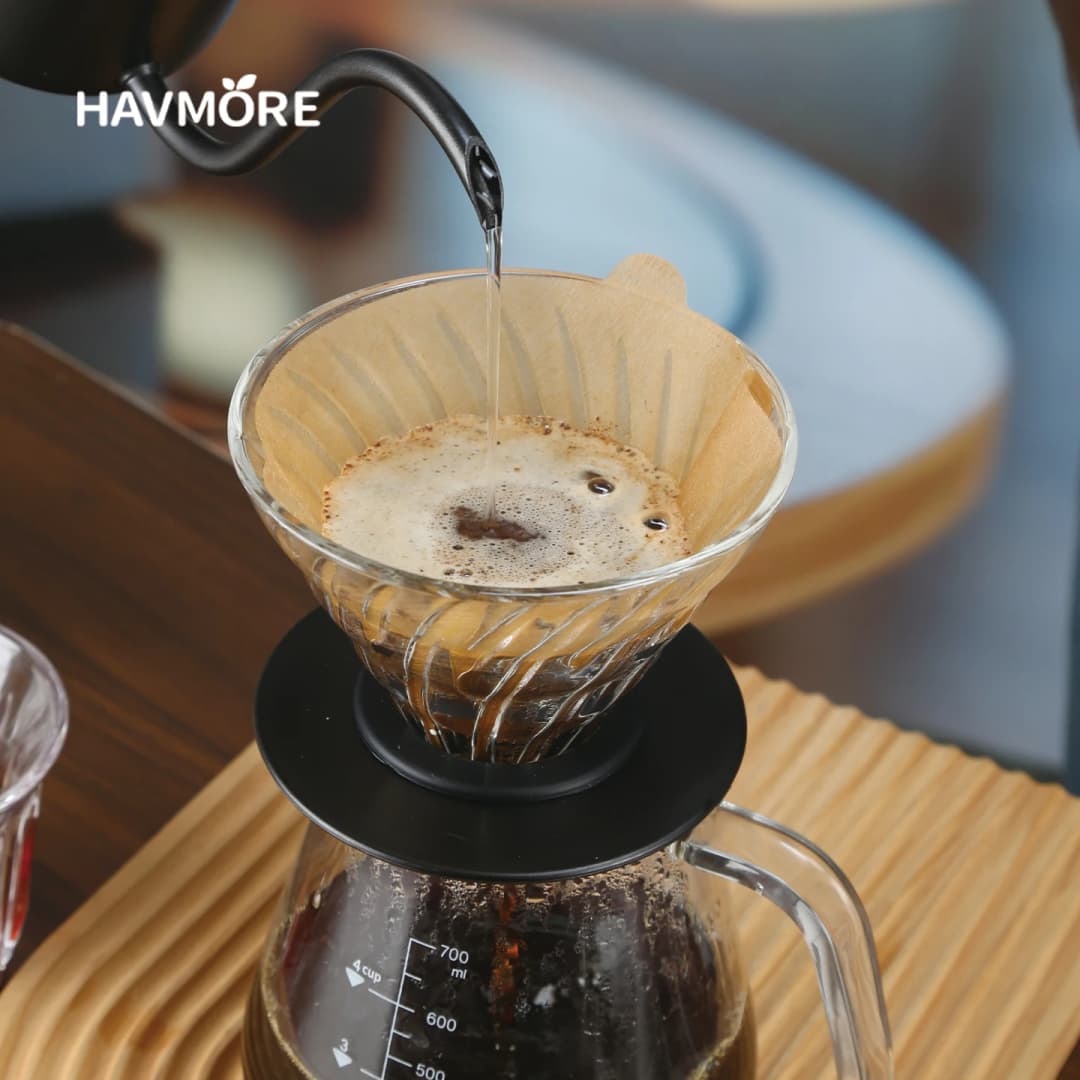 Handmade High Borosilicate Glass Pot Pour Over Coffee Pot For Coffee Maker Use - 2