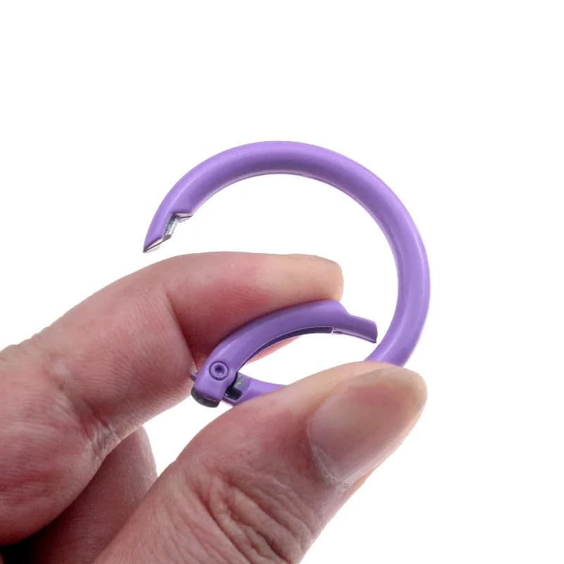 2-14 قطعة المعادن يا خاتم الربيع المشابك قابلة للفتح حلقة تسلق مستديرة المفاتيح حقيبة مقاطع هوك سلسلة الكلاب أبازيم موصل DIY بها بنفسك اكسسوارات - 4