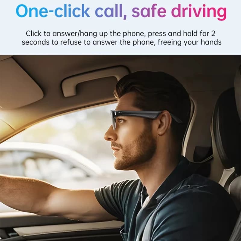 Lenovo  Smart Glasses 2026 New AI Translation Bluetooth Conversation Recording Listening To Music Men Women Smart Sunglasses - 5