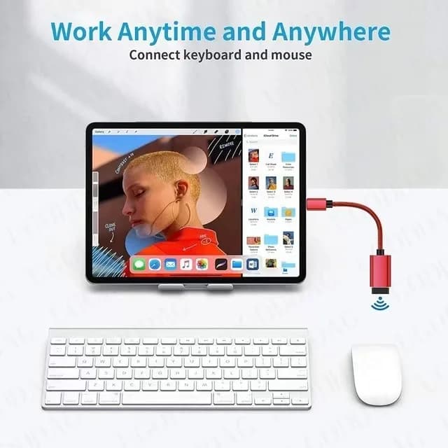 كابل محول يو اس بي سي إلى يو اس بي OTG نوع سي ذكر إلى يو اس بي أنثى محول كابل OTG محول لشاومي سامسونج ماك بوك برو - 6