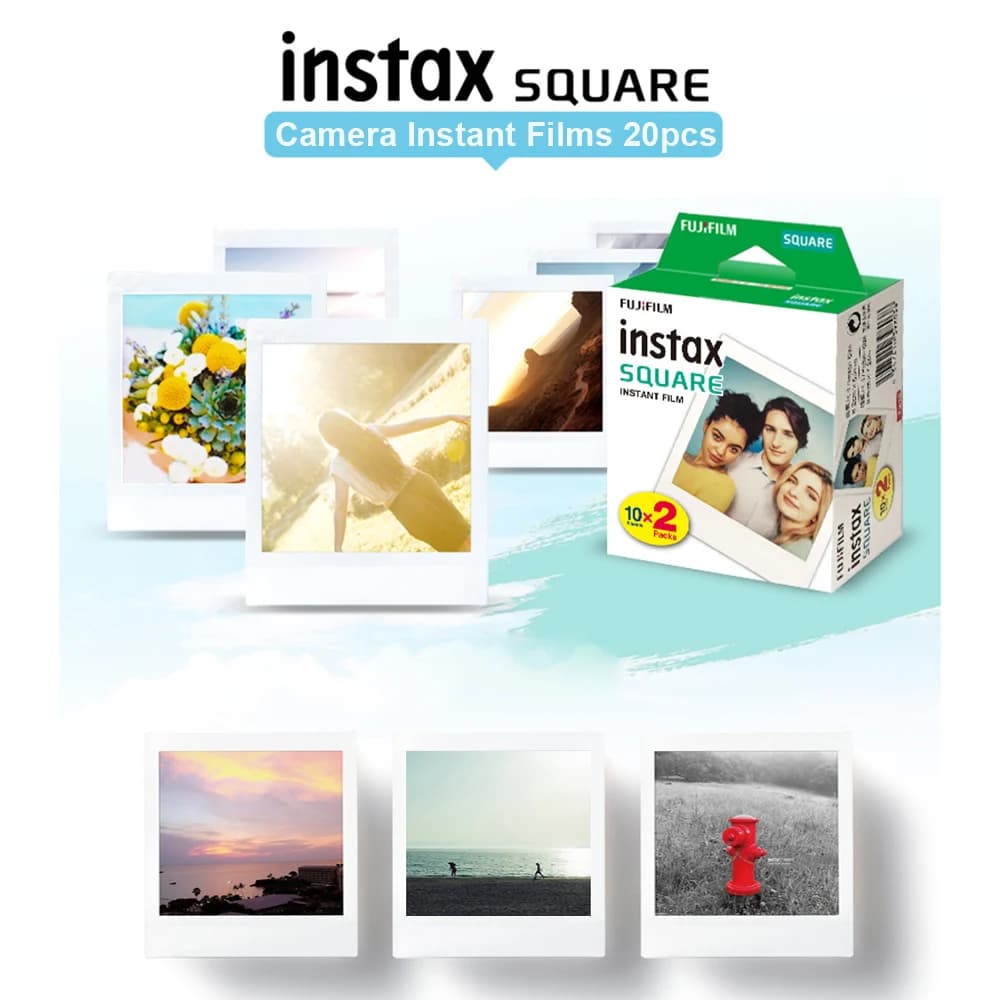 Classic Square White Edge Film Photo Paper Fujifilm Instax Square Instax For Fujifilm Instax SQUARE SQ1/SQ10/SQ40/Link Printer - 2