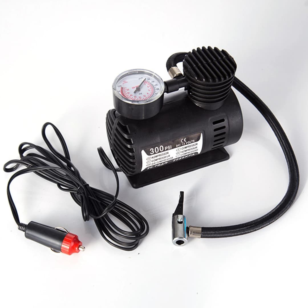 300PSI 12V Mini Air Compressor Auto Car Electric Tire Air Inflator Pump Mini Air Compressor Air Pump Mini Car Air Compressor - 4