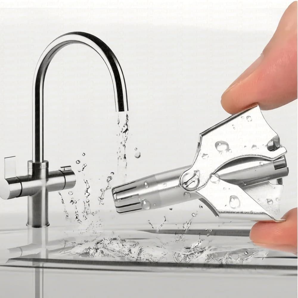 OMINGOOD Men's Nose Hair Trimmer Stainless Steel Manual Ear Razor Washable Portable Hair Removal Tool for Nose And Ear - 4