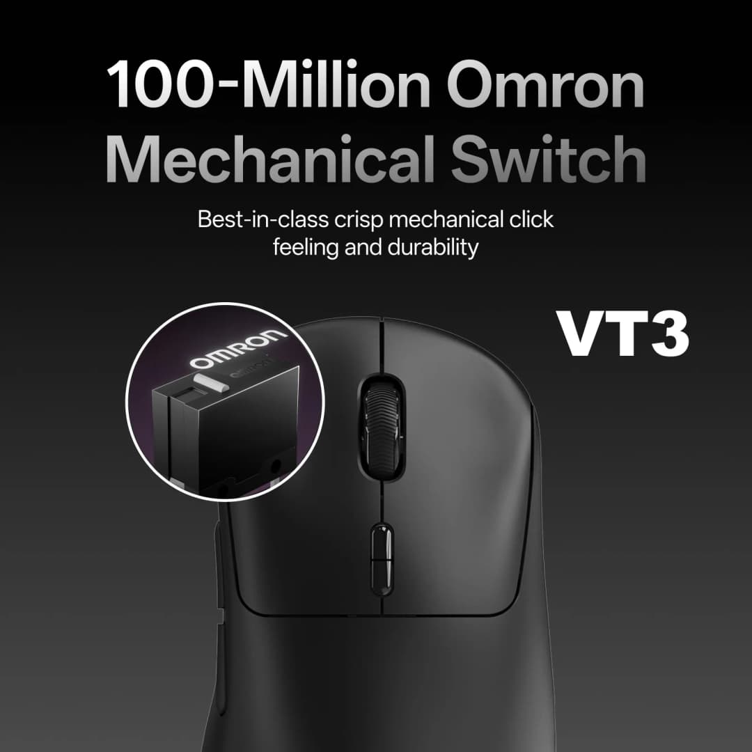 ماوس الألعاب اللاسلكي Rapoo VT3 /VT3 MAX بمعدل استطلاع لاسلكي حقيقي 8K ووزن خفيف 53 جرام وبطارية تدوم حتى 750 ساعة مع دعم الماكرو - 4