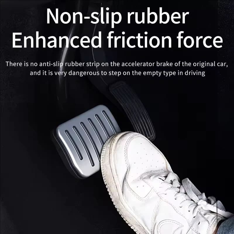 غطاء دواسة فرامل ومسرع من الألومنيوم لسيارات تسلا موديل 3 هايلاند/موديل Y (2023-2025) تركيب سهل مع وسادات قدم مانعة للانزلاق فاخرة - 5