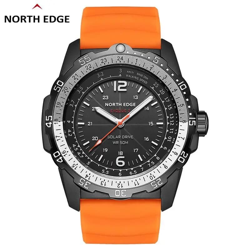 NORTH EDGE EVOQUE 2 Men Digital Military Watch Waterproof 50M Men's Sport Wristwatches Solar Power Luminous Enviormentally Clock - 4