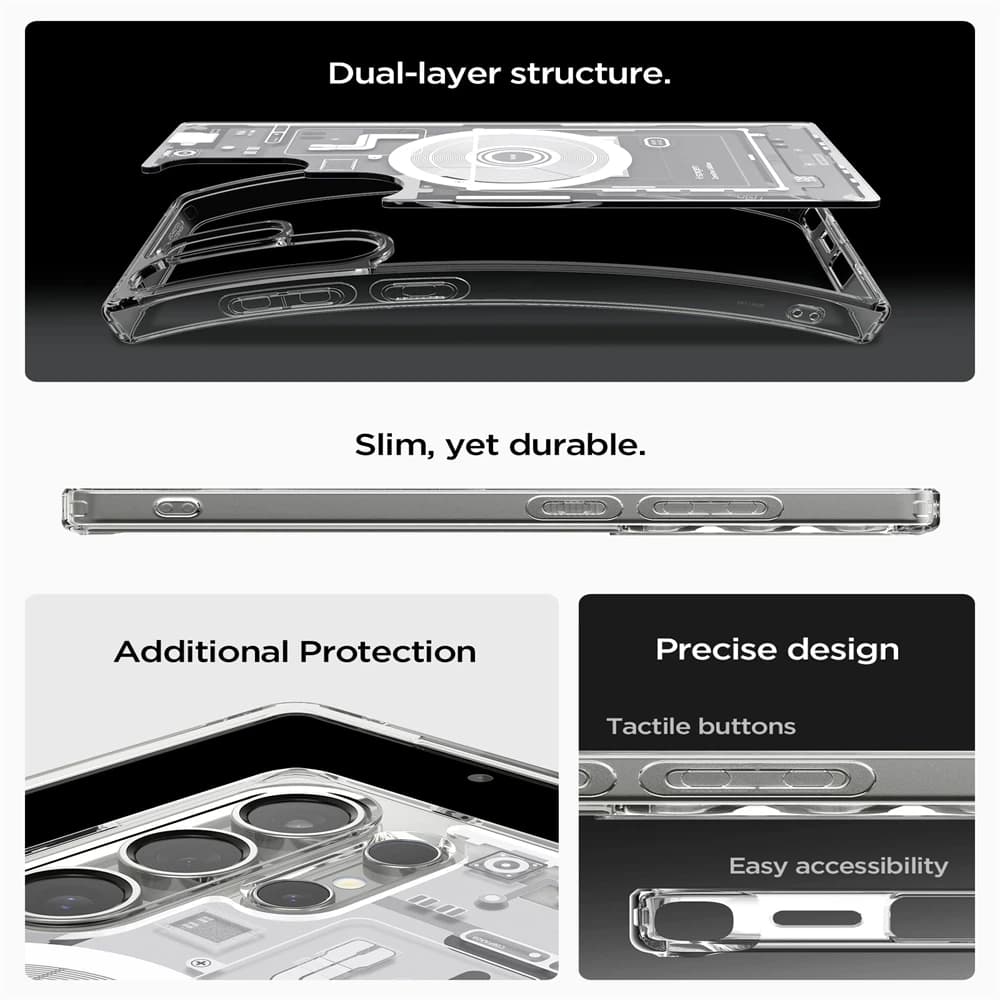 Spigen Ultra Hybrid Magfit Zero One Designs Magnetic Case For Samsung Galaxy S26 S25 Ultra S24 S23 S22 Plus For Magsafe Cover - 5