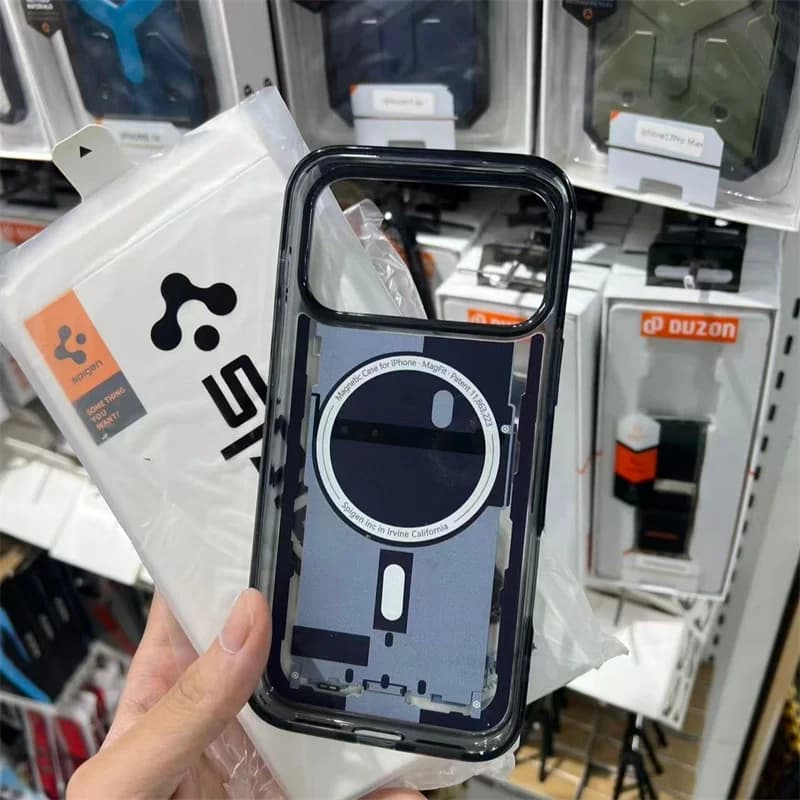 غطاء Spigen المغناطيسي لهواتف iPhone 12 و13 و14 و15 Plus و16 و17 و18 Pro Max، غطاء بتقنية Air، متوافق مع غطاء Apple Magsafe للحماية - 3