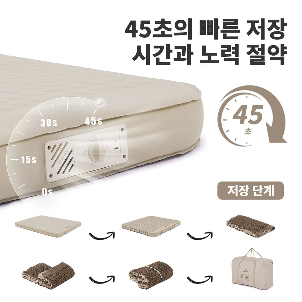 Naturehike C12 Air Mattress Camping Built-in Pump Self-inflating Cushion Outdoor Tent Inflatable Bed 12cm Double sleeping Pad - 5