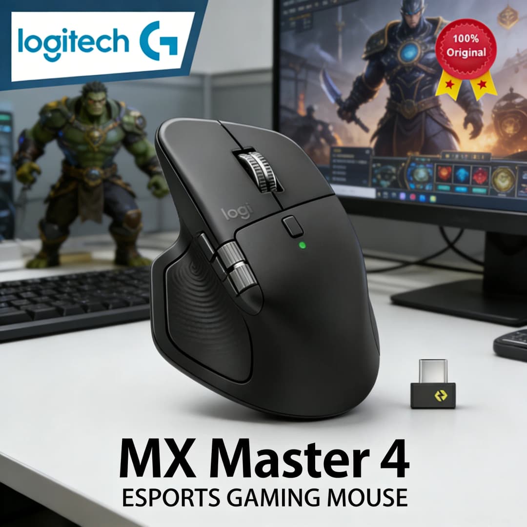 Logitech MX Master 4 Wireless Mouse - Haptic Feedback 8000DPI MagSpeed Scroll Multi-DeviceBluetooth+G102/G203/G304/G305/M220M170