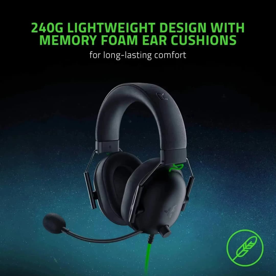 Razer BlackShark V2 X Wired Esports Headset Advanced Passive Noise Cancellation, 7.1 Surround Sound, Hyperclear Cardioid Mic - 5