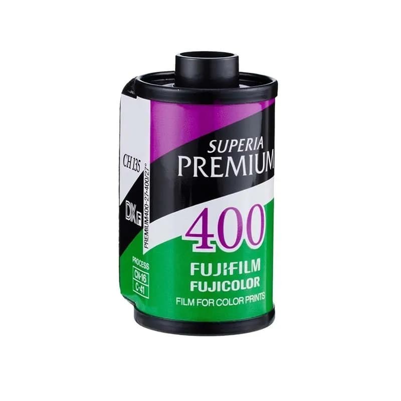 فوجيفيلم سوبريا بريميوم 400 فيلم ملون 35 ملم 36 تعرض (إكسترا 400 إصدار الترقية) لكاميرا تنسيق 135 - تاريخ انتهاء الصلاحية: 2027 - 4