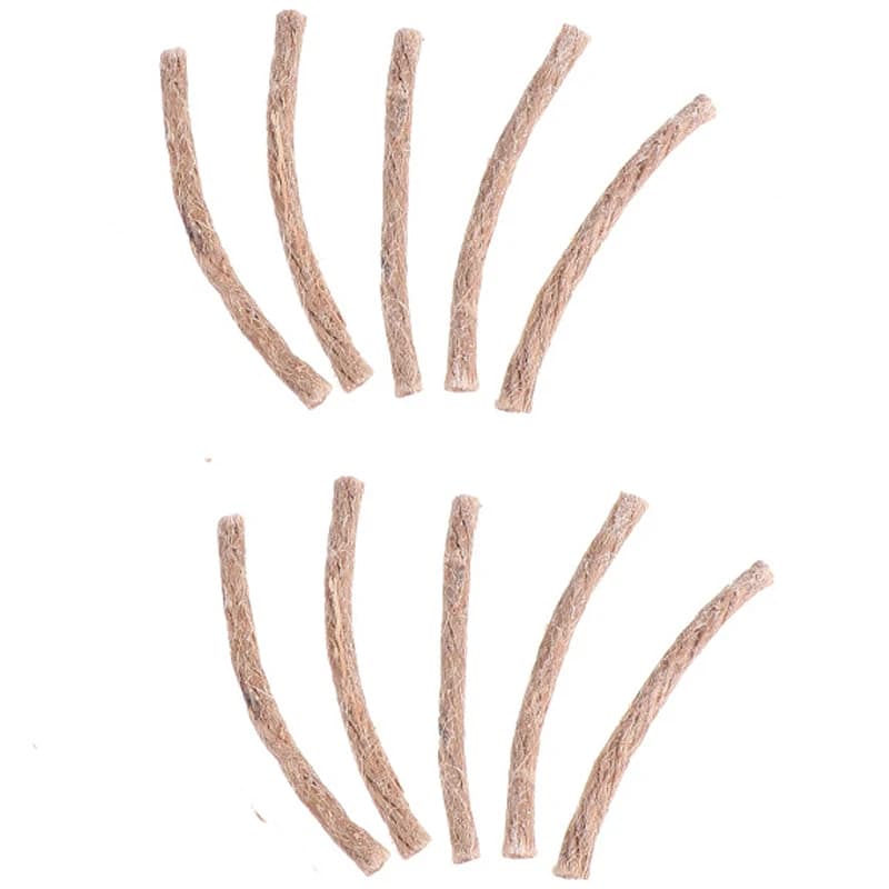 10Pcs Survival Wick Hemp Cord Camping Lighter Hemp Fire Starters Outdoor Wick Camping Ropes Survival Tools - 5