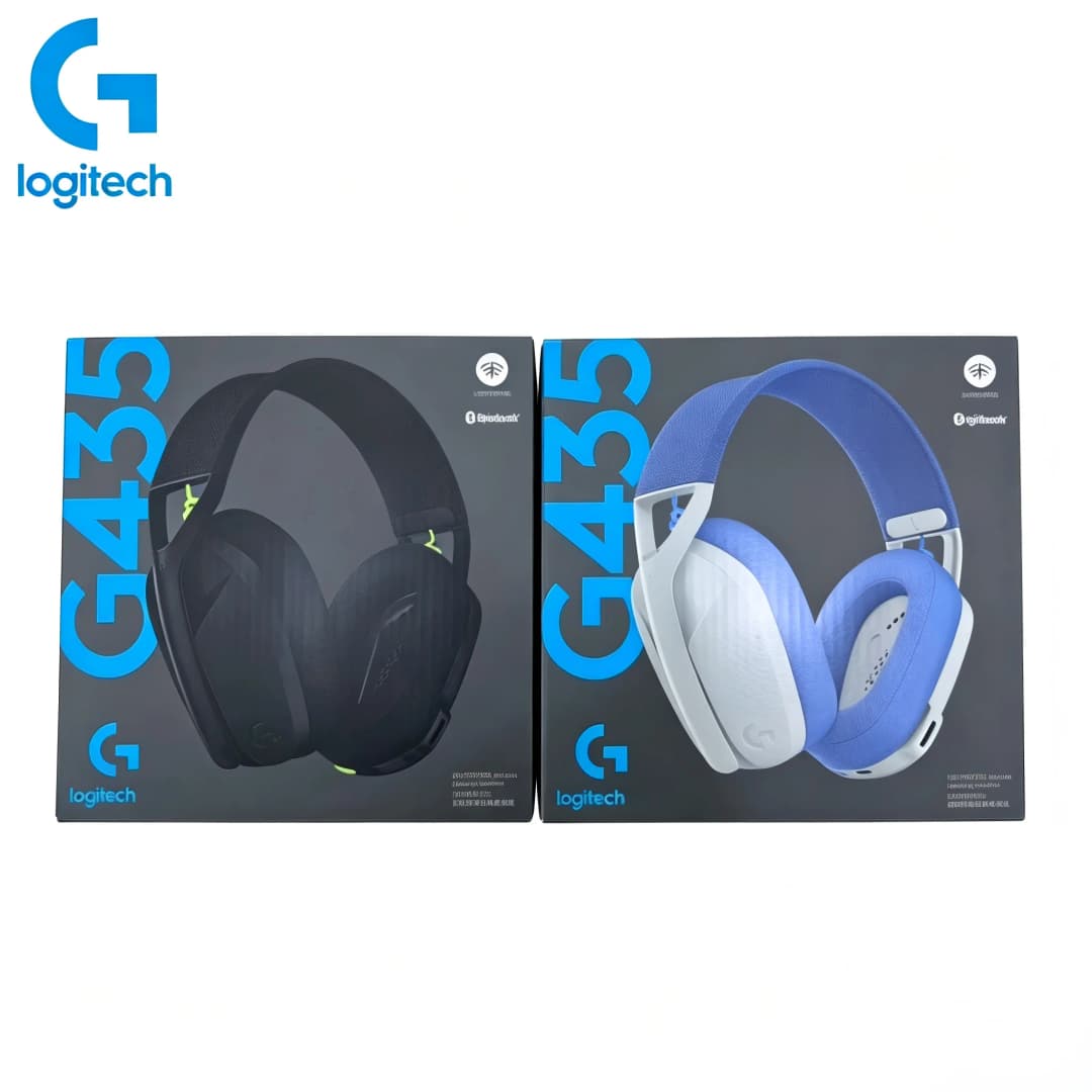 Logitech G435 Wireless Gaming Headset  Surround Sound Compatible Gaming and Music with Microphone Fashion Wireless Headphones