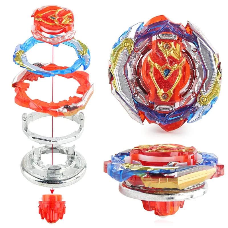 Burst Bey Gyro Toy for Boys Metal Battle Top Fighting Spinning Game Blades Toys - 5