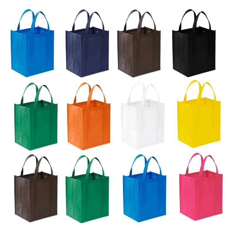 Non-woven Tote Bags Foldable Travel Storage Bag Reusable Shopping Bags Lightweight Large Tote Bags For Promotional  - 5