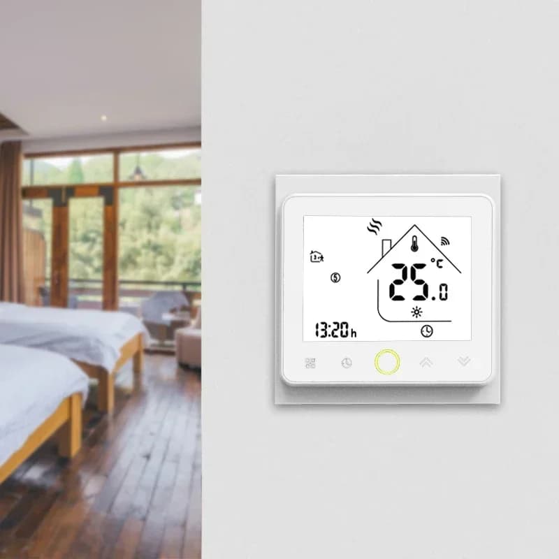 MOES WiFi Water/Electric Floor Heating Thermostat Gas Boiler Temperature Controller Smart Alexa Tuya Google Voice Zigbee Control - 2