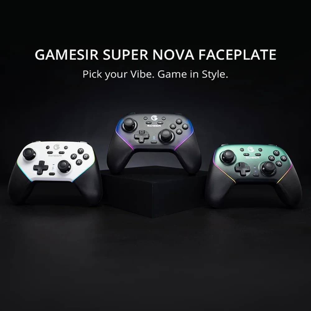 GameSir Super Nova Magnetic Faceplate Multi-Color Easy-Snap Magnetic Front Panel, Anti-Slip & Personalized Gaming Accessories