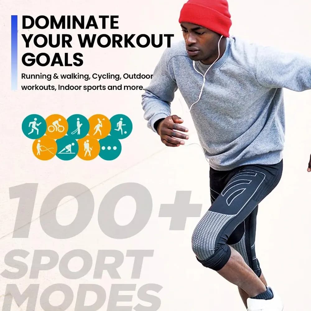 New Zeblaze Btalk Plus Voice Calling Smartwatch 2.03'' HD Color Display Health and Fitness Tracking Smart Watch for Men Women - 4