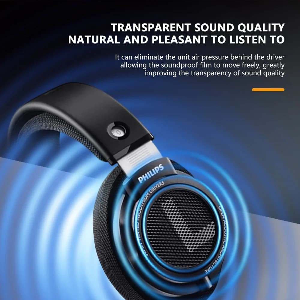 Philips SHP9500 Head-mounted Wired Headphones HiFi Stereo Earphone Monitor Class Music Earbuds E-sports Game Universal Headset - 6