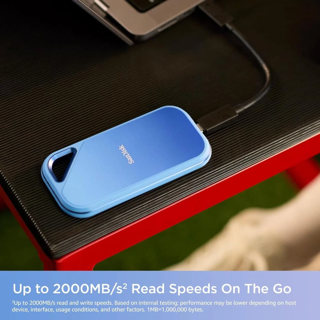 SanDisk E81C Creator pro Portable SSD 1TB 2TB 4TB - up to 2000MB/s USB-C USB 3.2 Gen 2x2 for Laptops And Computers - 3