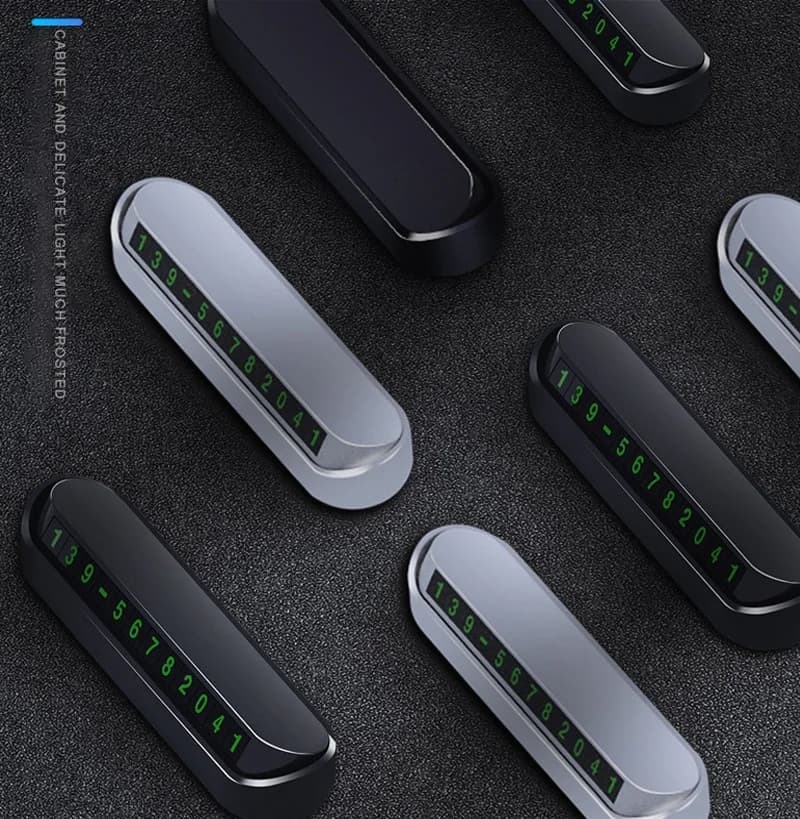 Car Styling Temporary Parking Card Phone Number Card Plate Telephone Number Car Park Stop Sticker Display Automobile Accessories - 4