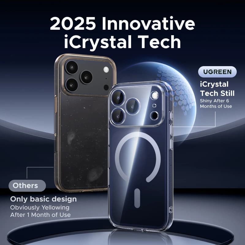 جرين غطاء مغناطيسي لهاتف آيفون 17 برو، غطاء مقاوم للصدمات لهواتف آيفون 17 و16 و15 و14 برو وآير 17 برو ماكس، متوافق مع ماج سيف وماك سيف - 3